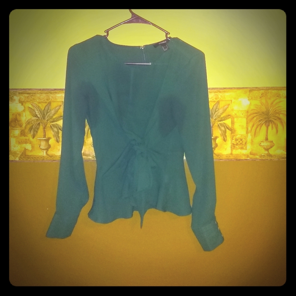 Emerald long sleeve shirt